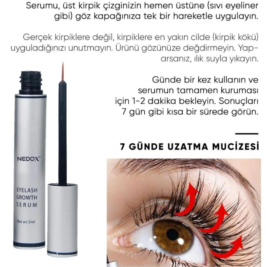 LashBloom™ Kaş & Kirpik Besleyici Serum – Onarıcı & Güçlendirici Bakım